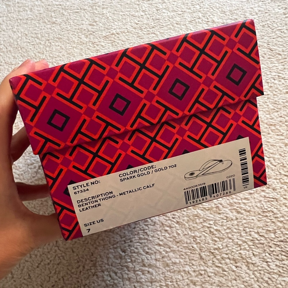 Tory Burch Gold Sandals - Picture 8 of 10